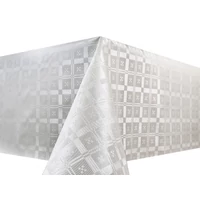 Kép 1/2 - Damaszt hatású terítő 20 m/roll  T6110 White