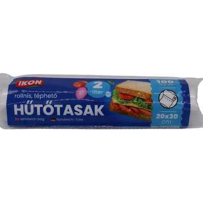 Hütőtasak 2 L , 100db/roll , 20x30 cm