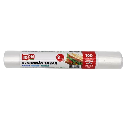 Uzsonnás tasak 5kg 100db/roll , 30x50 cm , papírcsévén