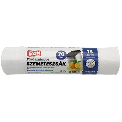 Zárószallagos szemeteszsák 70L
