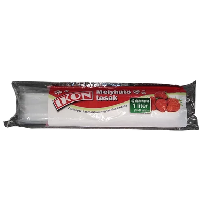 Mélyhütő tasak 1 Liter , 40 db/roll  , 18x28 cm , LDPE 
