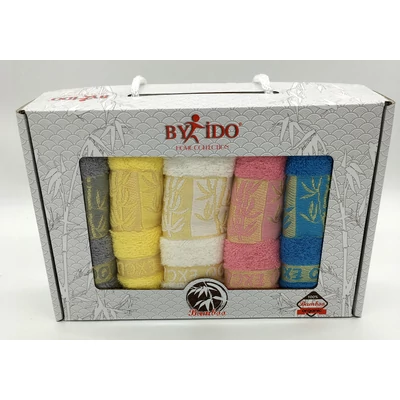 Bambusz szálas 30x50cm hímzett bambusz mintás , 5db-os  1-minta