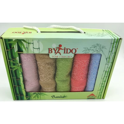 Bambusz szálas 30x50cm nyomott mintás , 5db-os  3-minta