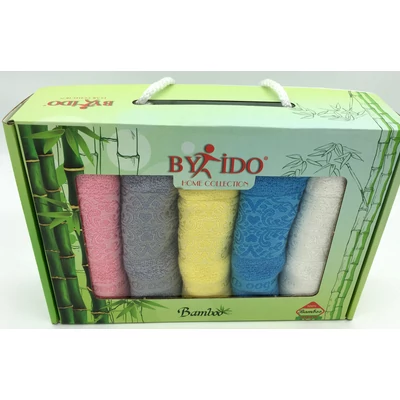 Bambusz szálas 30x50cm nyomott mintás , 5db-os 4-minta