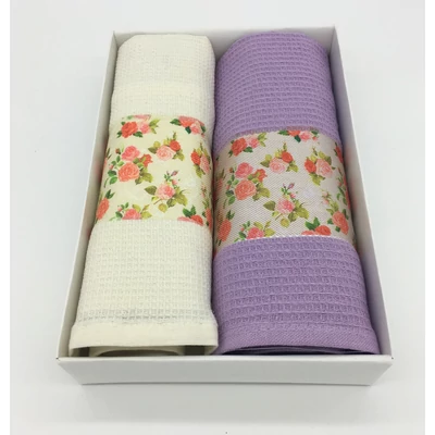  Konyharuha apró rózsás , 2 db-os kiszerelésben (40x60 cm)